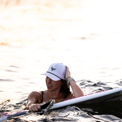 Waterproof hat in the water